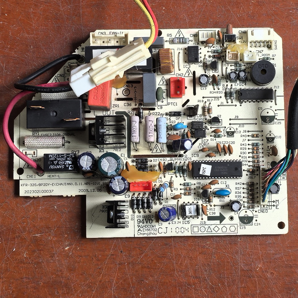 美的空调主板 KFR-32G/BP2DY-E 202302100037 显示板连接线8线