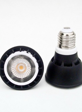 7W9W餐厅高显色COB射灯E27螺口LED聚光灯泡 矮PAR20直筒吊线光源