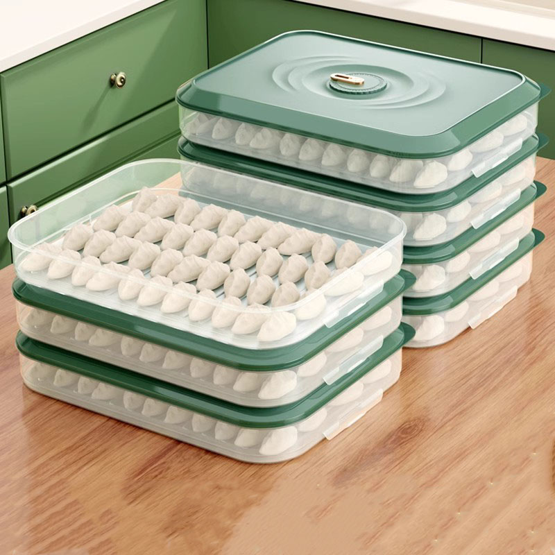 饺子盒冰箱专用冷冻扁食收纳盒保鲜多层速冻馄饨水饺食品级收纳盒