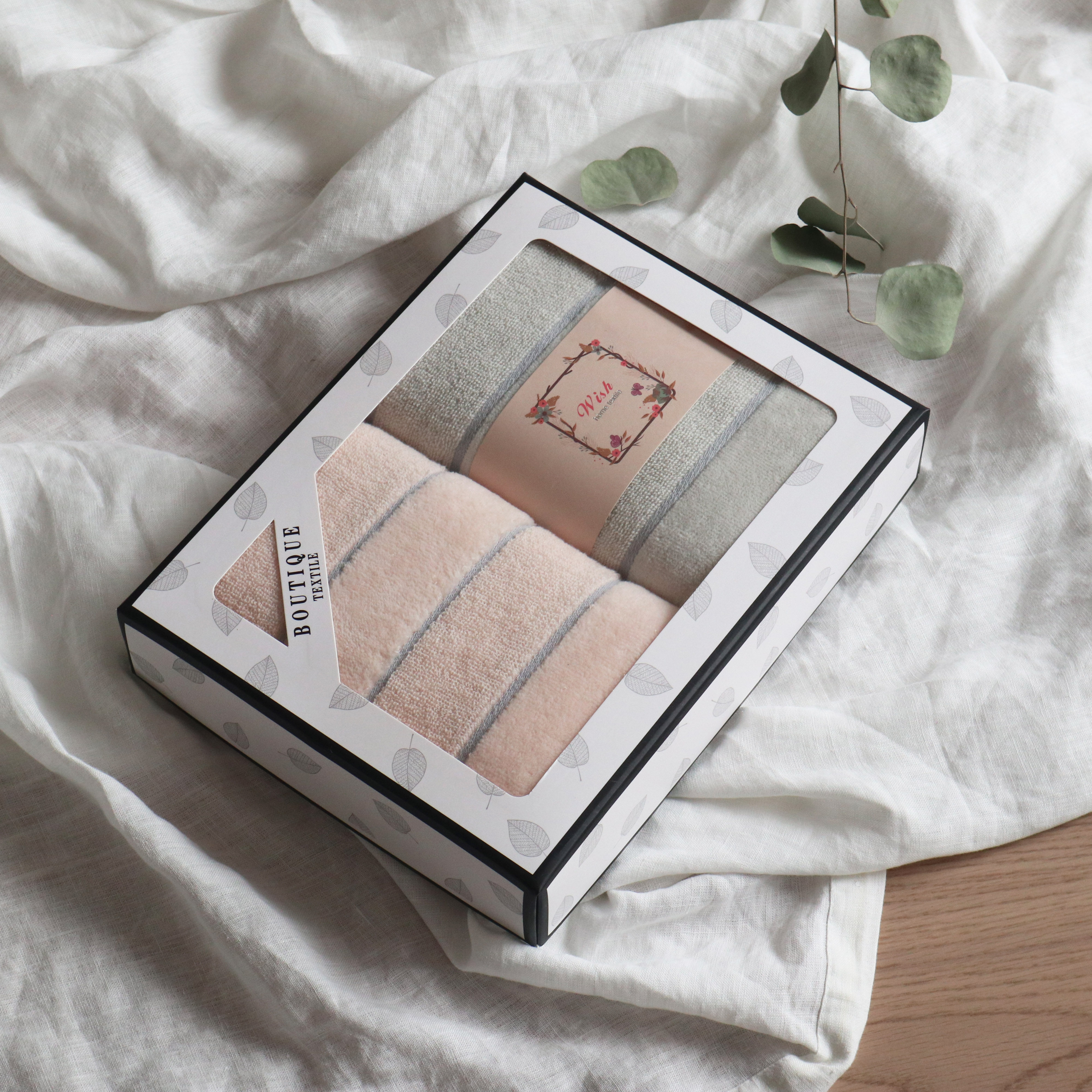 劳动节纯棉毛巾2条礼盒装企业定制logo会员生日礼物员工福利客户