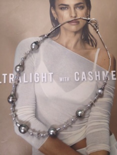 天然海水澳白凯西真多麻巴洛克珍珠项链纯银项链