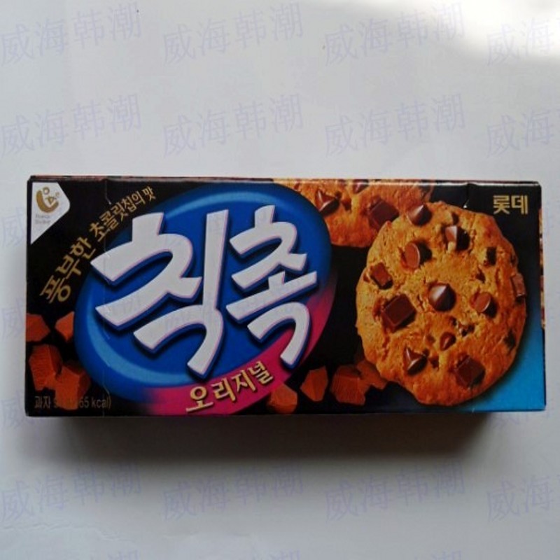 韩国饼干 乐天饼干 乐天巧克力曲奇 软曲奇巧克力饼干 80克
