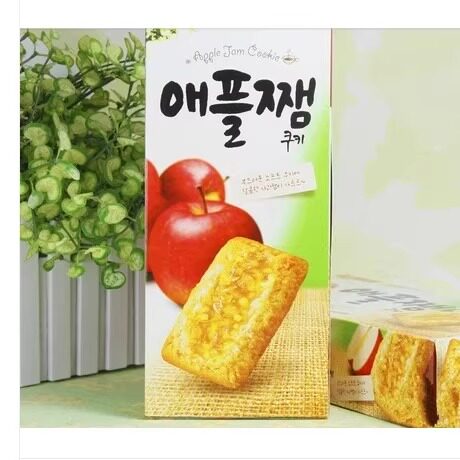 韩国进口食品韩国饼干乐天打糕韩国乐天苹果派  果味打糕派230克