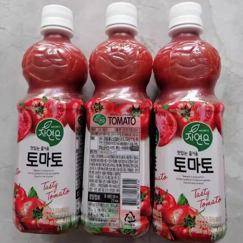 柑橘汁韩国番茄汁熊津橙汁500ml