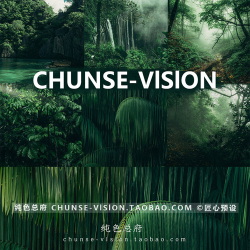 ins丛林森系情绪森绿清新LR/PS预设lightroom滤镜自然风景Lut调色