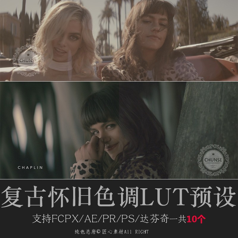 Luts预设 复古怀旧Lut预设支持PS/AE/Pr/FCPX/达芬奇U25