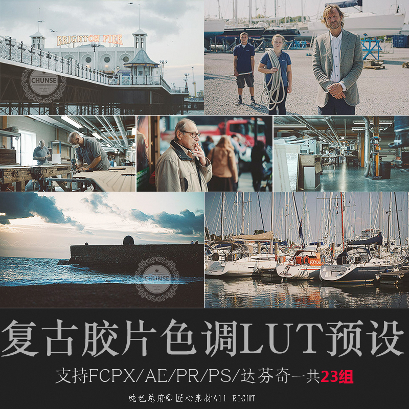 Luts预设 复古胶片级色调lut预设支持PS/AE/Pr/FCPX/达芬奇U30