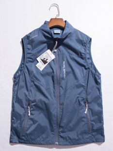 夏季 户外运动立领无帽透气快干跑步休闲坎肩背心 超薄速干马甲男士