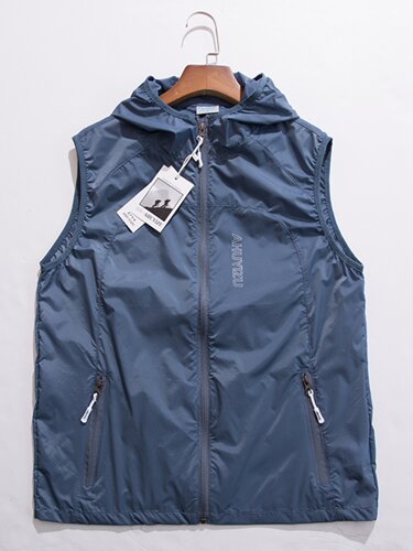 透气连帽速干跑步速干马甲