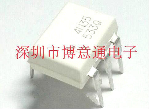 4N35  光隔离器-晶体管  4N35V 光电输出 DIP-6  EL4N35  可直拍