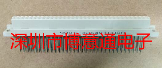 9001-3264W1COOA 绿色64P连接器 2X32直针双排母座 针长15MM