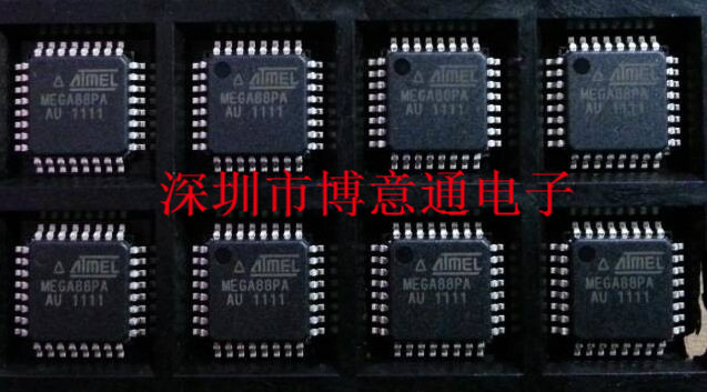 MEGA88 AVR单片机MCU微控制器MEGA88PA-AU  可直拍