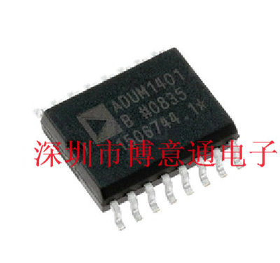 ADUM1401四通道数字隔离器/双向通信/汽车电压平转换ADUM1401BRWZ