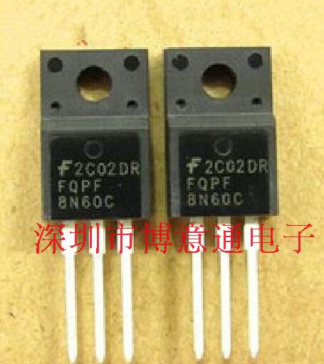 FQPF8N60C 封装TO-200F MOS场效应管8A/600V N沟道FQP8N60可直拍