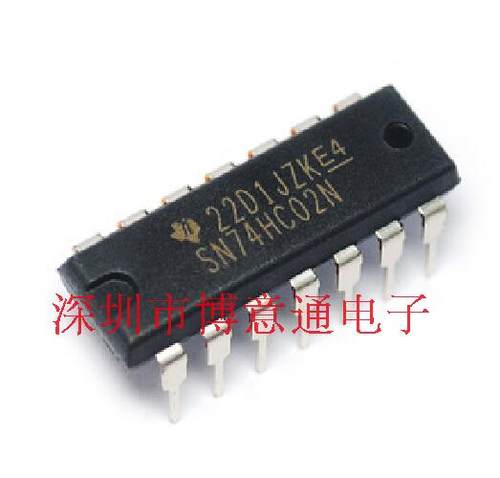 SN74HC02N  2输入端四或非门 74HC02 直插DIP14 HD74HC02P 可直拍