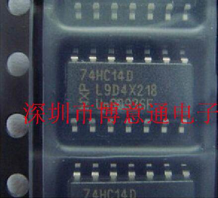 74HC14D 六反相施密特触发器/逻辑芯片与非门 SOP-14 HC14D 全新
