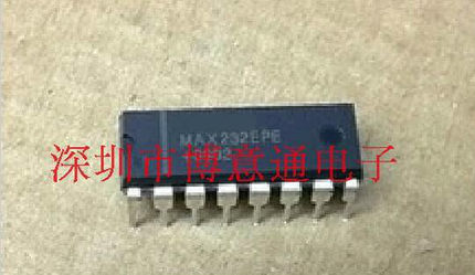 MAX232EPE 驱动芯片进行串行通信  串口电平转化  直插DIP RS-232