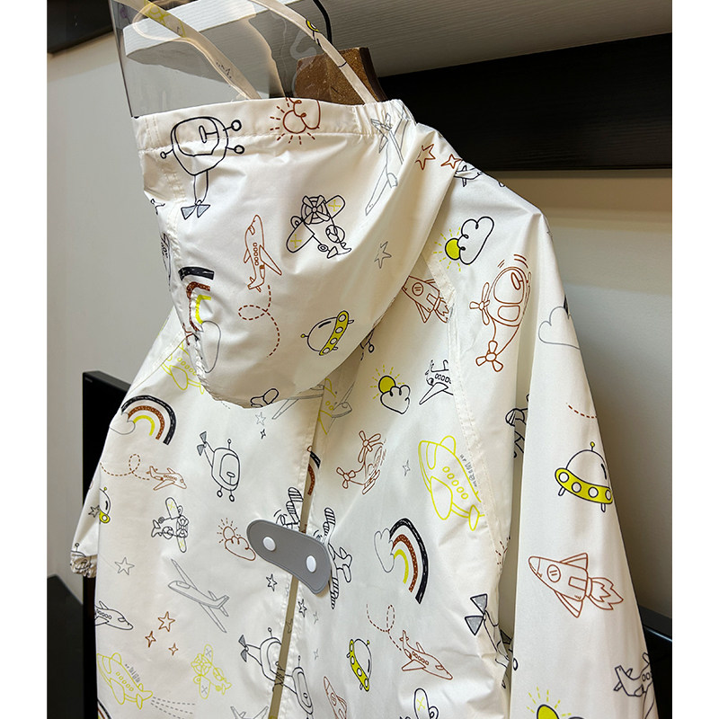 日本出口新卡通防水雨衣可配亲子幼儿园学生大童成人轻薄速干雨披