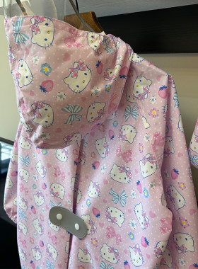 儿童雨衣女童日本轻薄学生小孩宝宝雨披幼儿园防雨服大童