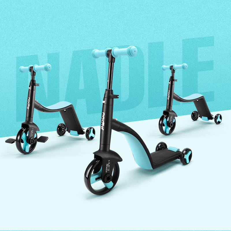 儿童平衡车滑行三合一可座自行车