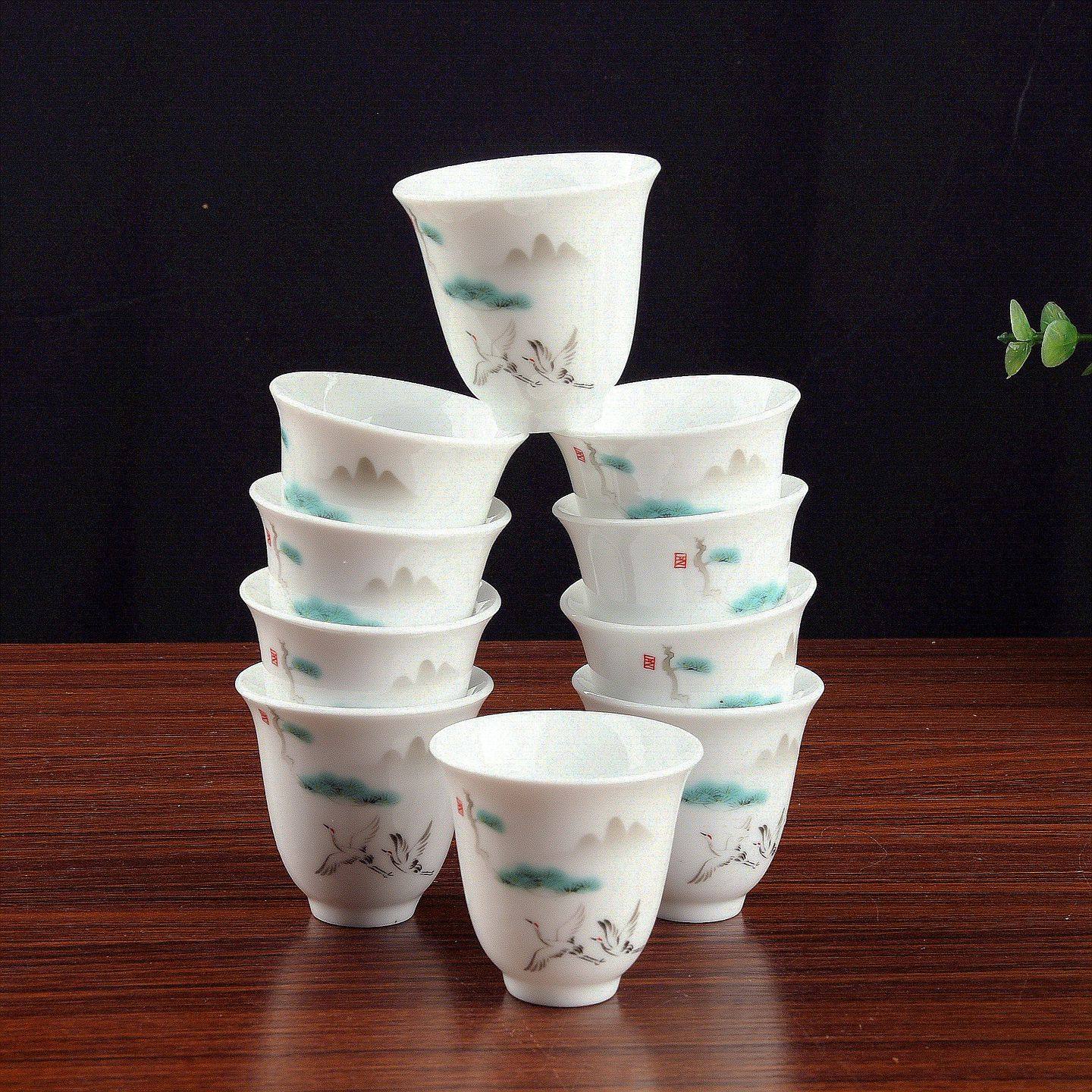 30毫升中式陶瓷酒具一口杯酒盅复古创意小白酒杯子喝酒家用烈酒杯,餐饮具,白酒杯,淘宝优惠券,粉丝福利购,淘宝优惠卷