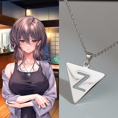 柳木诗梦同款项链叶梦Z字母嘻哈毛衣链甜蜜女友123桌边吊坠