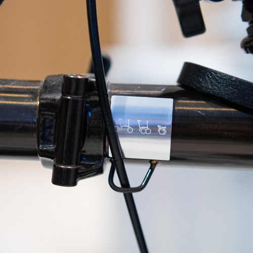 适用Brompton小布折叠自行车头管刹车线防刮防蹭漆面金属保护贴