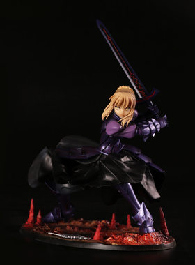 Fate night 命运之夜 SABER 黑塞巴 卑王 铁槌 盒装手办 摆件模型