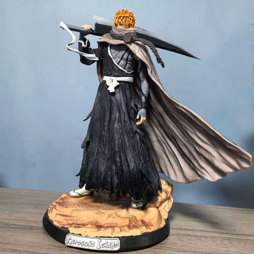 黑崎一护 死神bleach 虚化斩月抗刀 GK动漫雕像手办 模型摆件批发