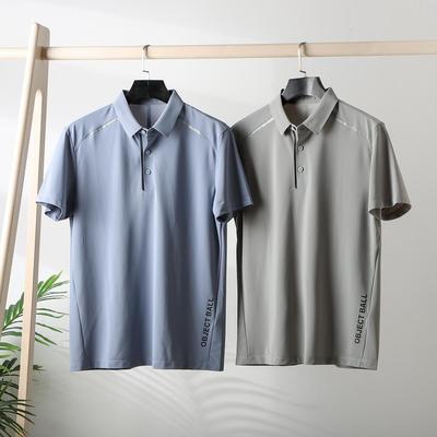 反光条夏季男士冰感短袖polo衫潮