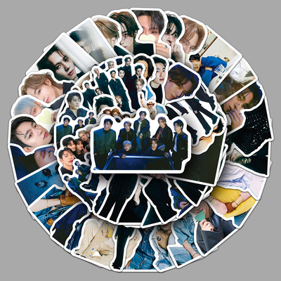 50张GOT7回归周边贴纸韩国男团DIY相册笔记本行李箱装饰防水贴纸