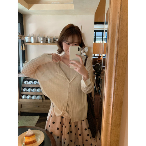 ower April（FA）-两件针织衫女百搭薄款上针织衫(含65棉料)93061