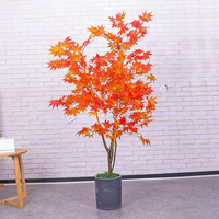 仿真红枫树绿枫盆栽造型树室内客厅摆设大型植物装饰假树绿植假树