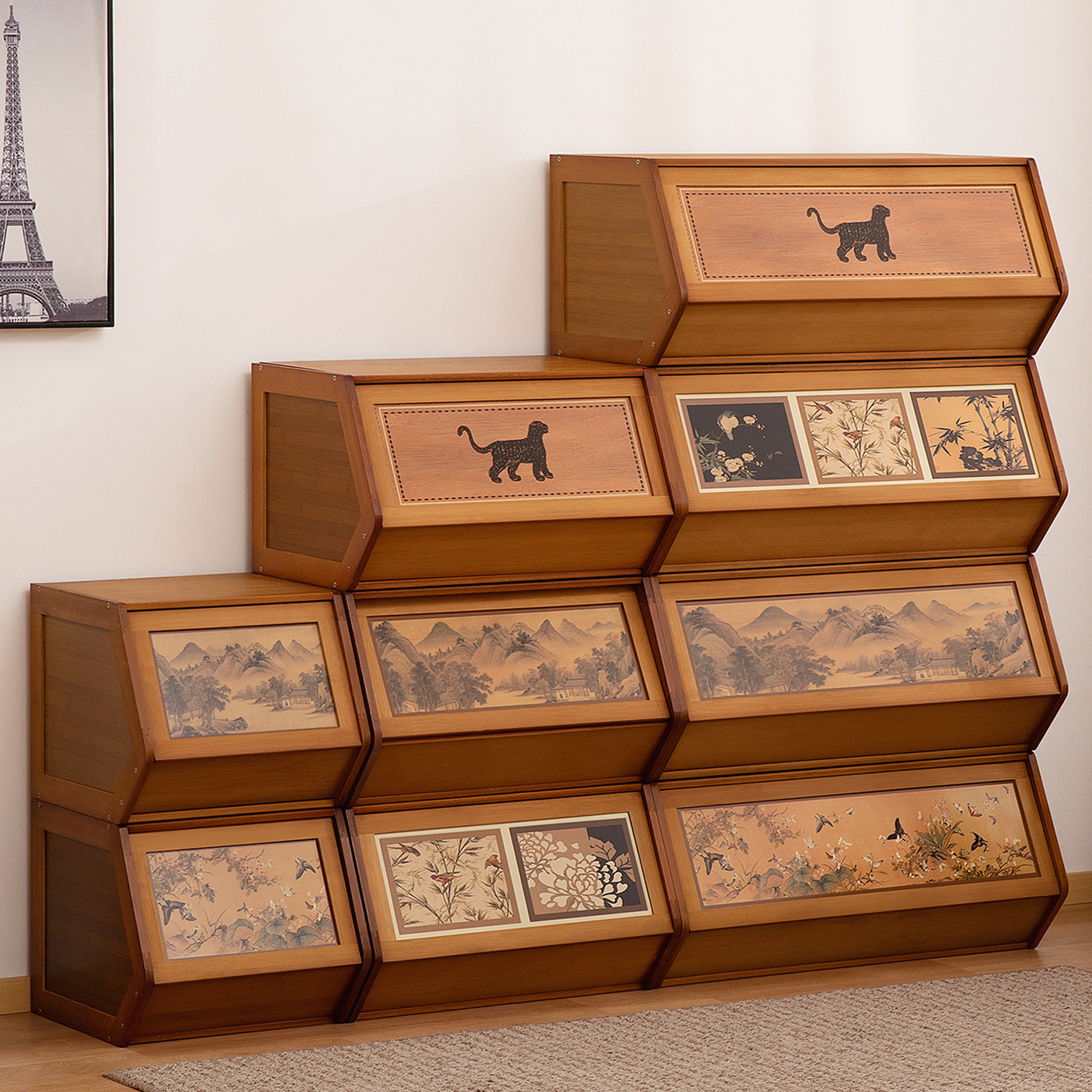 书架落地置物架客厅家用学生简约