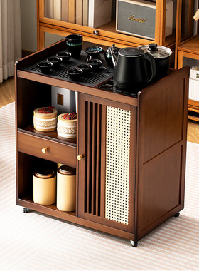 移动茶台家用小茶车新中式茶桌自动上水烧水壶一体茶几客厅茶水柜