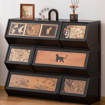 家用收纳柜置物柜轻奢防尘储物柜