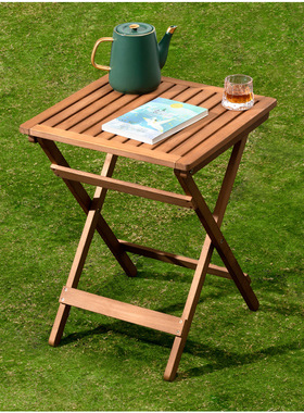 小折叠方桌子正方形折叠桌餐桌楠竹实木吃饭桌简易家用阳台折叠桌