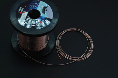 UPOCC litz 22awg7N冷冻单晶铜 耳机升级线 散线 透明蓝外皮柔软