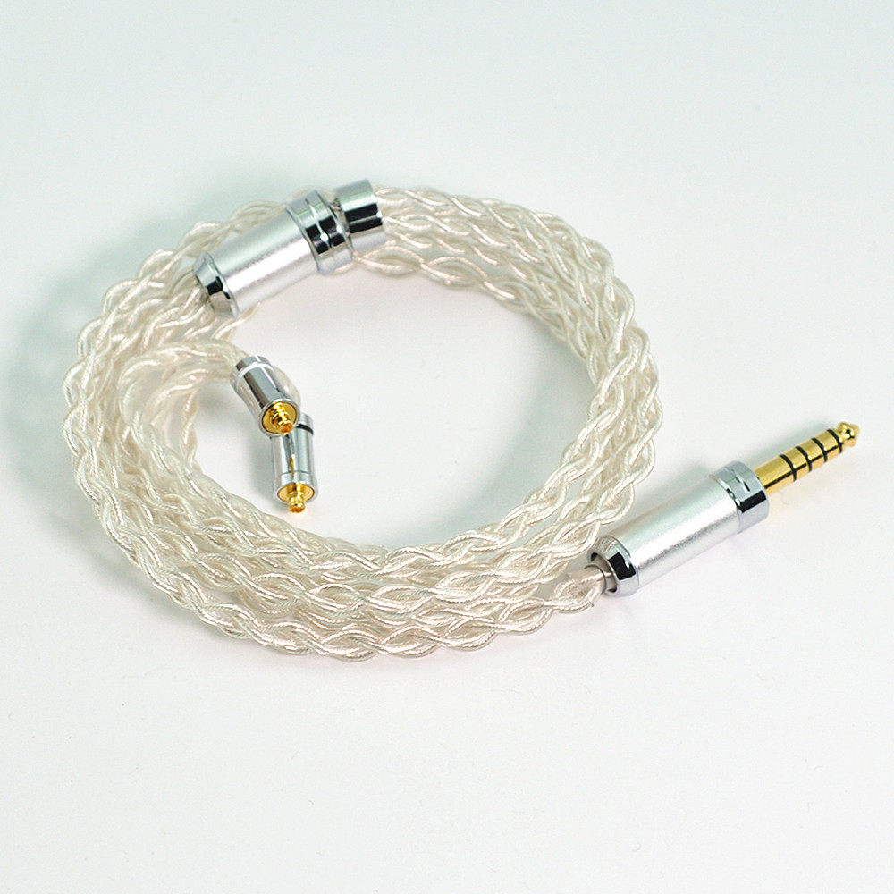 万隆4芯单晶铜镀银mmcx 0.78 n5005 ie900 A2DC耳机升级线4.4插头