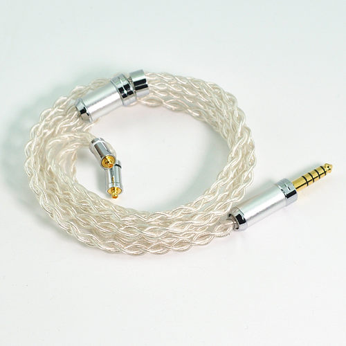 万隆4芯单晶铜镀银mmcx 0.78 n5005 ie900 A2DC耳机升级线4.4插头