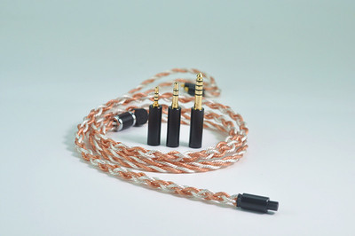 单晶铜+occ镀银混编 mmcx 0.782PIN N5005 IE300 耳机升级线材