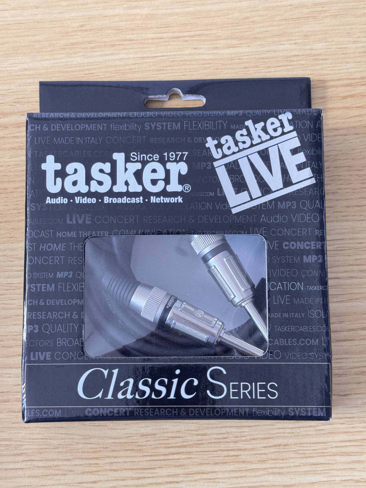 意大利TASKER. 6.3插电吉他贝斯专用3米信号线，NUETRIK插头