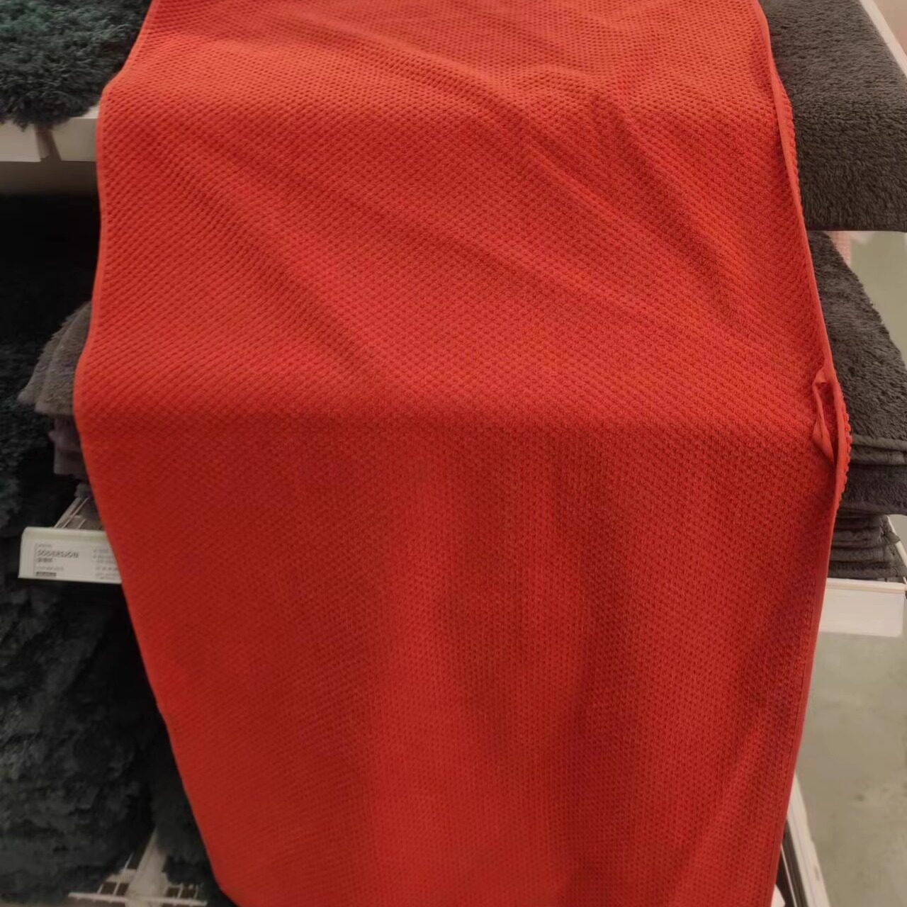 IKEA宜家古威尔浴巾70x140浴室纺织品纯棉纯色柔软吸水洗澡裹身巾