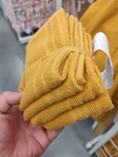 宜家沃格逊小方巾金黄色 30x30厘米储物收纳用品浴室方巾多色