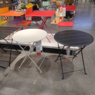 国内宜家苏恩索桌子灰白户外休闲圆桌65 厘米济南代购