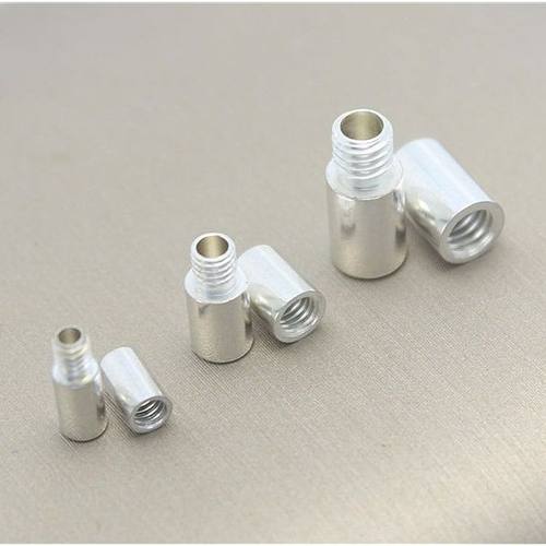 s925银扣头 螺旋扣 螺丝扣珍珠扣 项链手链扣 皮绳连接扣搭扣配件