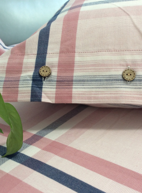 高端 100全棉加厚老粗布床单单件纯棉加密精梳棉复古格子亚麻精品