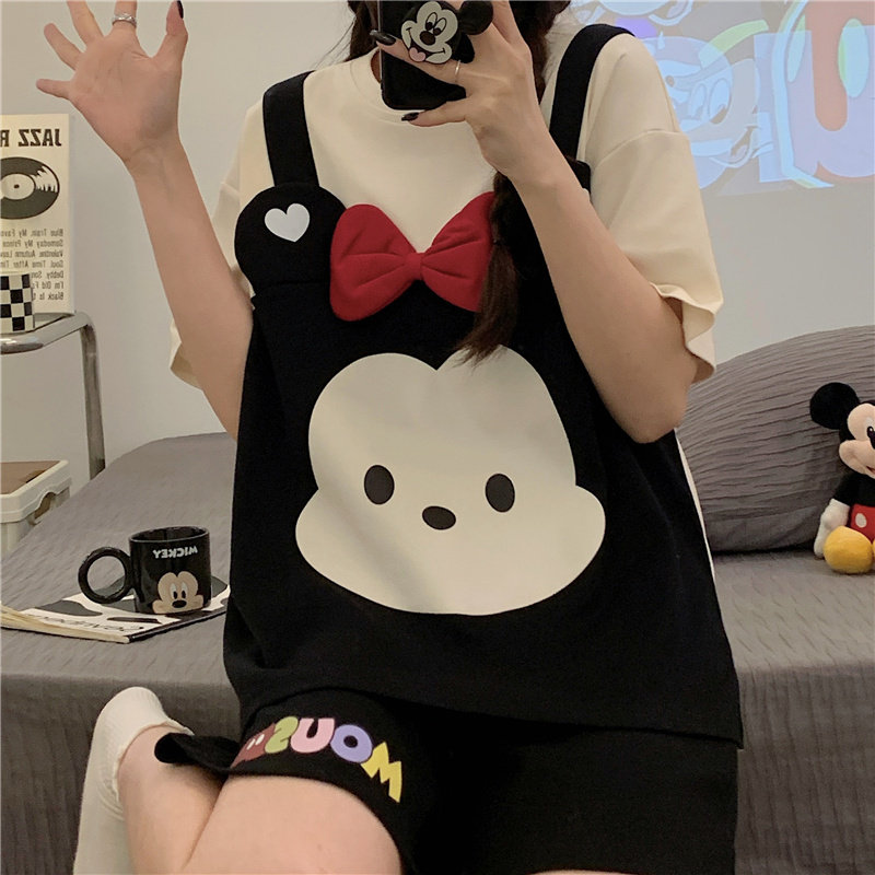 米奇纯棉睡衣晚安公主女