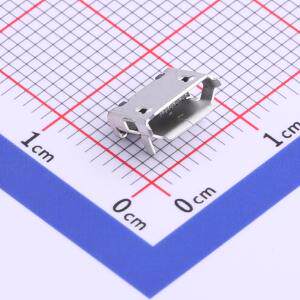 MICRO-01-G4P1-A1T2 USB连接器 Micro-B 母座 卧贴 有卷边有柱固