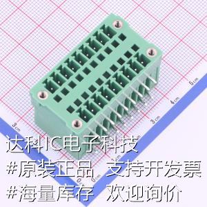 KF2EDGRHM-3.5-2*9P插拔式接线端子板端/插座-闭口 2x9P 3.5mm